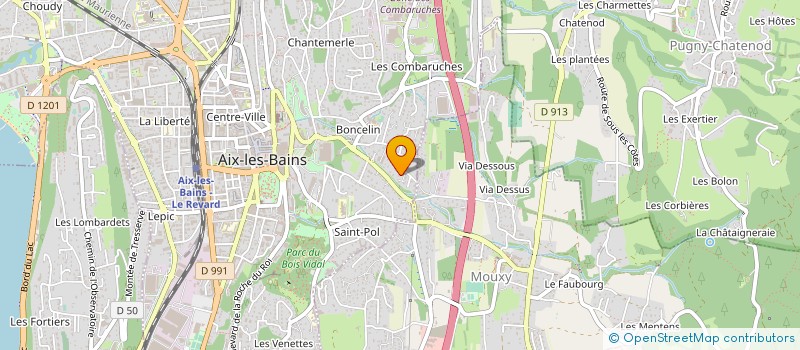 localisation de l'entreprise MONSIEUR OLIVIER TAILLEFER  AIX-LES-BAINS