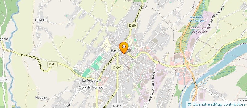 localisation de l'entreprise MONSIEUR OLIVIER TARDY  BELLEY