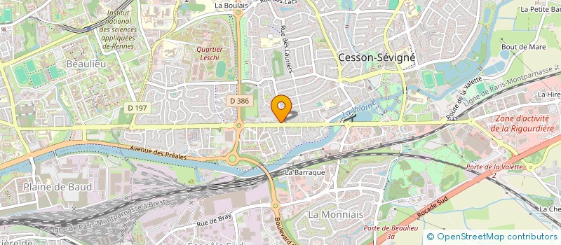 localisation de l'entreprise MONSIEUR OLIVIER TAURISSOU  CESSON-SEVIGNE