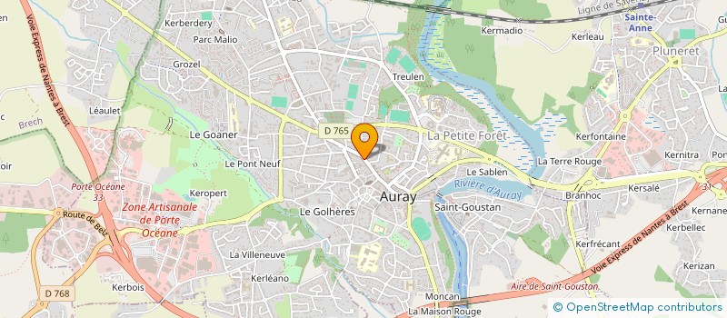 localisation de l'entreprise MONSIEUR OLIVIER TELERA à AURAY
