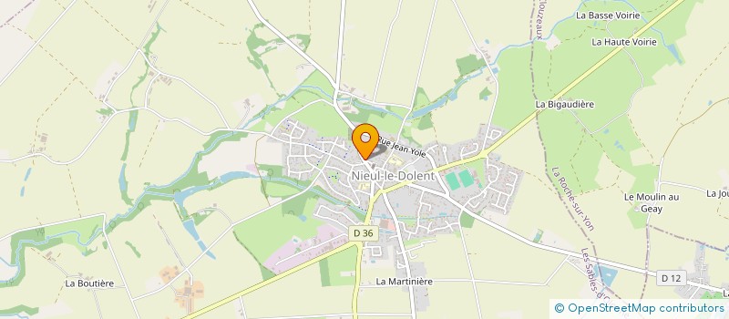 localisation de l'entreprise MONSIEUR OLIVIER TENAILLEAU  NIEUL-LE-DOLENT