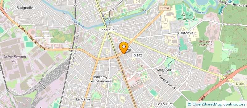localisation de l'entreprise MONSIEUR OLIVIER TENIER à LE MANS