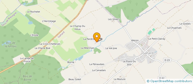 localisation de l'entreprise MONSIEUR OLIVIER THEBAULT à GAHARD