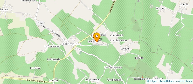 localisation de l'entreprise MONSIEUR OLIVIER THENOT à JUILLAC-LE-COQ
