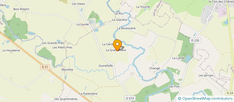 localisation de l'entreprise MONSIEUR OLIVIER THIBAULT à BEAUMONT-PIED-DE-BŒUF