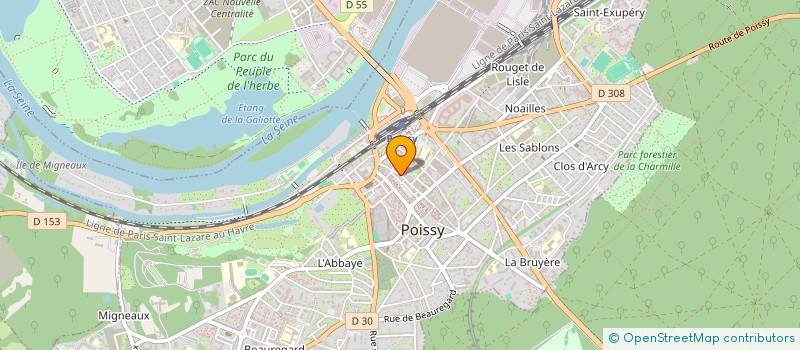 localisation de l'entreprise MONSIEUR OLIVIER THIERRY  POISSY