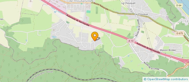 localisation de l'entreprise MONSIEUR OLIVIER THOMAS  SAINT-OUEN-DE-THOUBERVILLE