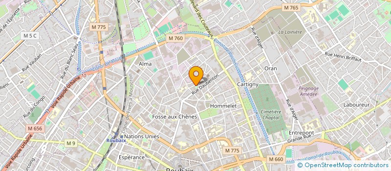 localisation de l'entreprise MONSIEUR OLIVIER THOMAS à ROUBAIX