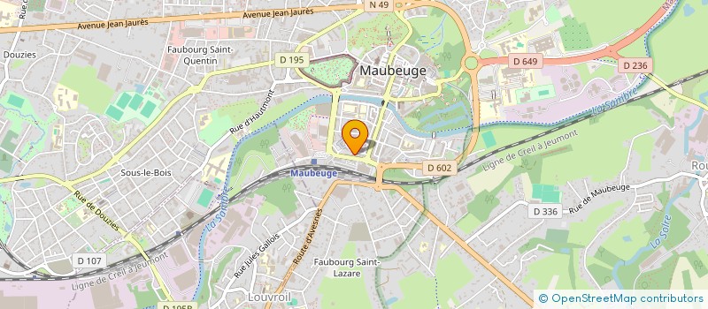localisation de l'entreprise MONSIEUR OLIVIER THOMAS  MAUBEUGE