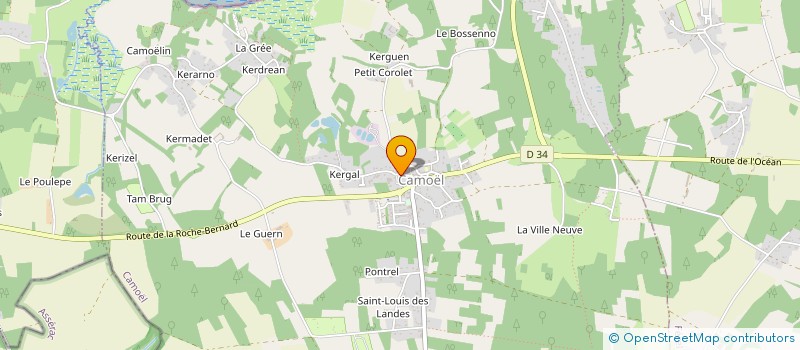 localisation de l'entreprise MONSIEUR OLIVIER THOMAS à CAMOEL