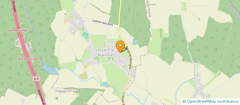 localisation de l'entreprise MONSIEUR OLIVIER THORINY  LESSARD-LE-NATIONAL