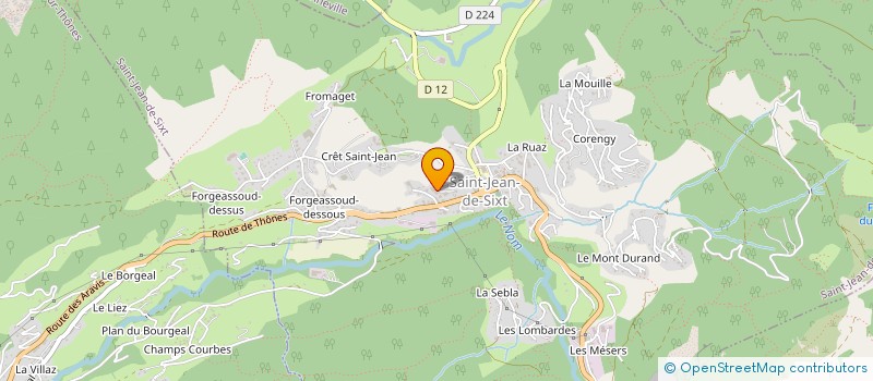 localisation de l'entreprise MONSIEUR OLIVIER THOVEX  SAINT-JEAN-DE-SIXT