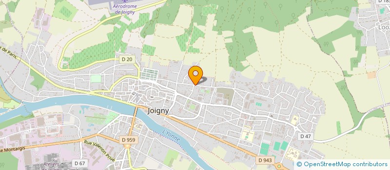 localisation de l'entreprise MONSIEUR OLIVIER THURNE à JOIGNY