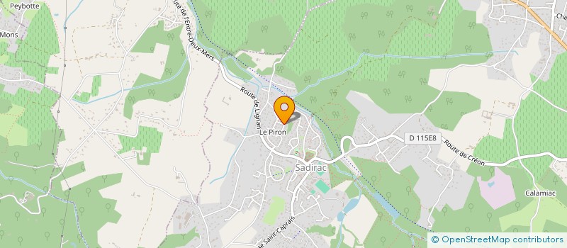 localisation de l'entreprise MONSIEUR OLIVIER TIBAUDO  SADIRAC