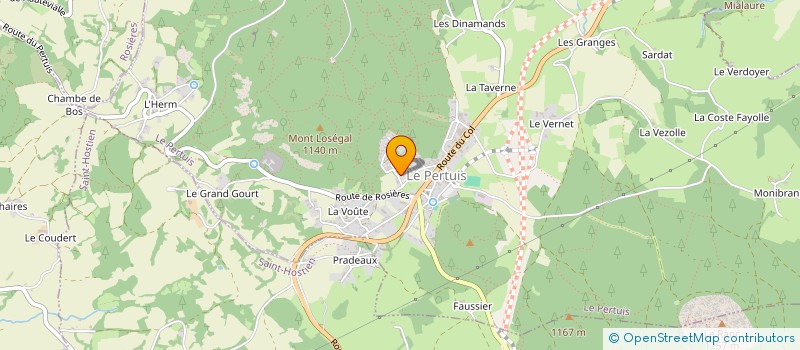 localisation de l'entreprise MONSIEUR OLIVIER TINDY  LE PERTUIS