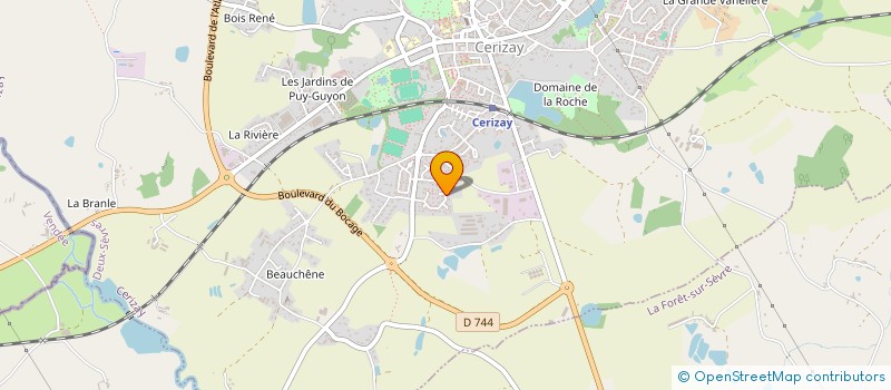 localisation de l'entreprise MONSIEUR OLIVIER TISSERAND  CIRIERES