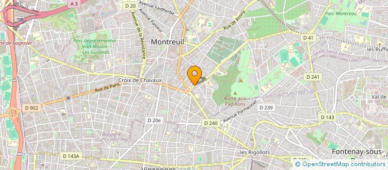 localisation de l'entreprise MONSIEUR OLIVIER TOGGWILER à MONTREUIL