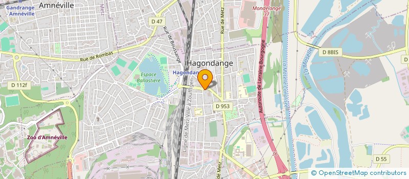 localisation de l'entreprise MONSIEUR OLIVIER TOSI  HAGONDANGE