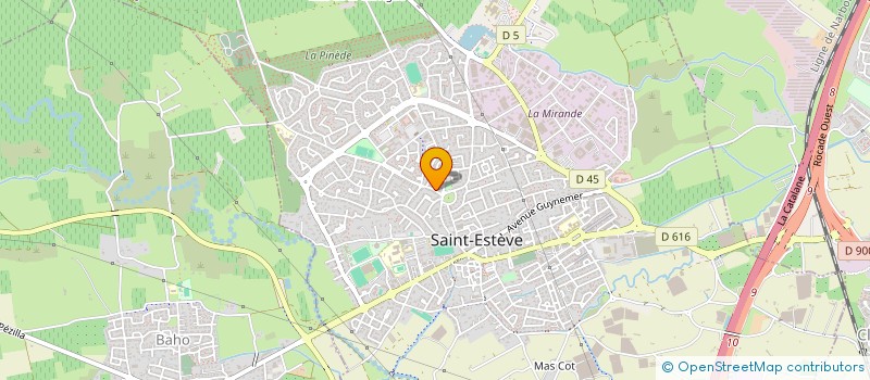 localisation de l'entreprise MONSIEUR OLIVIER TOUBART  SAINT-ESTEVE