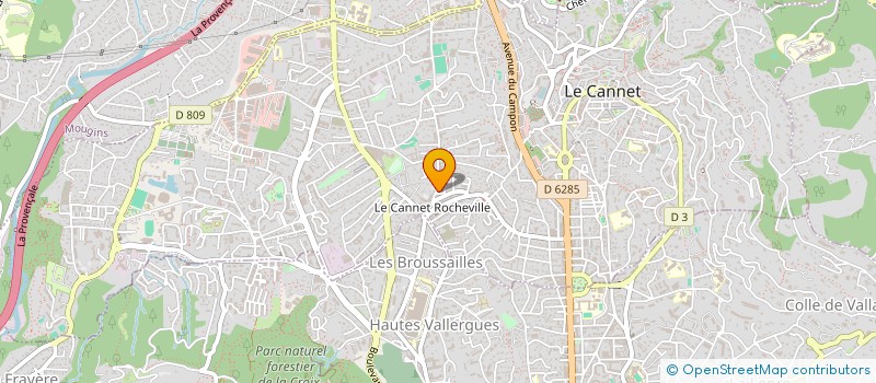 localisation de l'entreprise MONSIEUR OLIVIER TOUQUET à LE CANNET