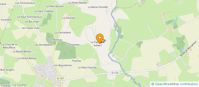 localisation de l'entreprise MONSIEUR OLIVIER TOUVAIS  LE BOURGNEUF-LA-FORET