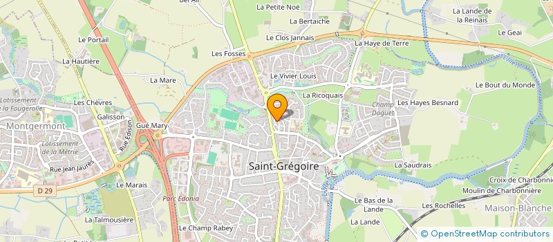 localisation de l'entreprise MONSIEUR OLIVIER TRANCHET à SAINT-GREGOIRE