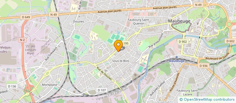 localisation de l'entreprise MONSIEUR OLIVIER TRAP  MAUBEUGE