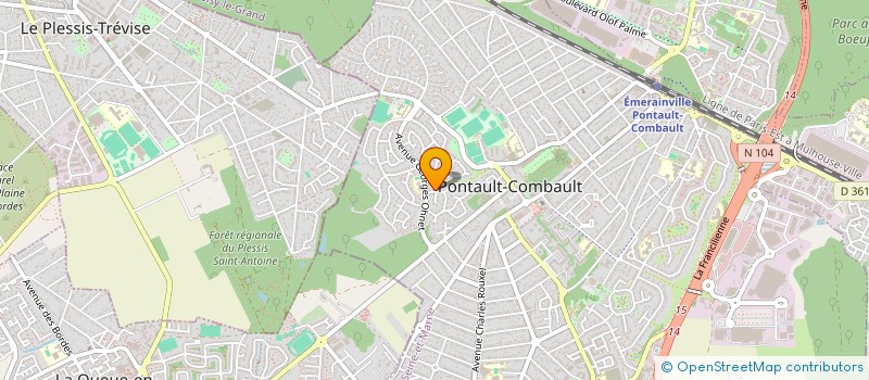 localisation de l'entreprise MONSIEUR OLIVIER TRAPY à PONTAULT-COMBAULT