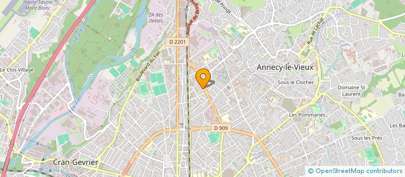 localisation de l'entreprise MONSIEUR OLIVIER TRAVERT  ANNECY