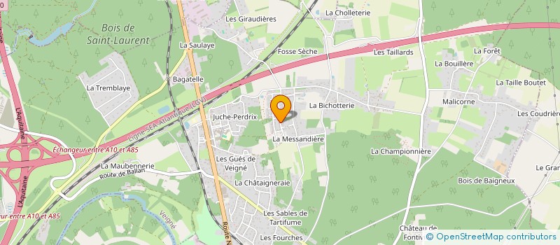 localisation de l'entreprise MONSIEUR OLIVIER TREILLE  VEIGNE