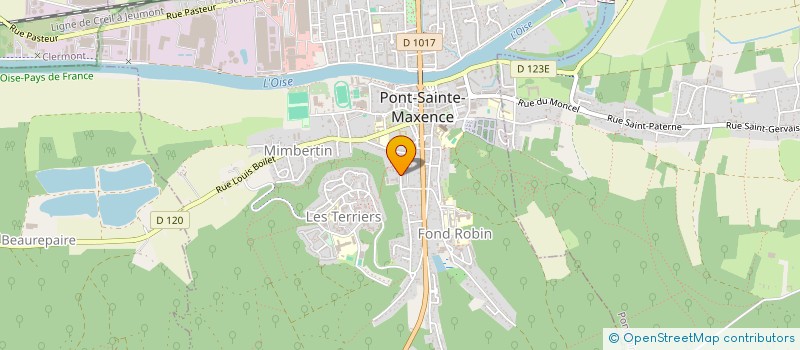 localisation de l'entreprise MONSIEUR OLIVIER TRENQUE  PONT-SAINTE-MAXENCE