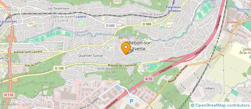 localisation de l'entreprise MONSIEUR OLIVIER TRIBONDEAU à VILLEBON-SUR-YVETTE