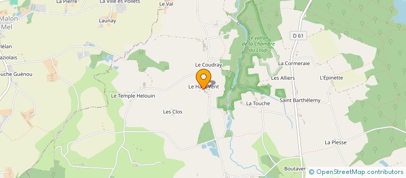 localisation de l'entreprise MONSIEUR OLIVIER TRICAULT  IFFENDIC