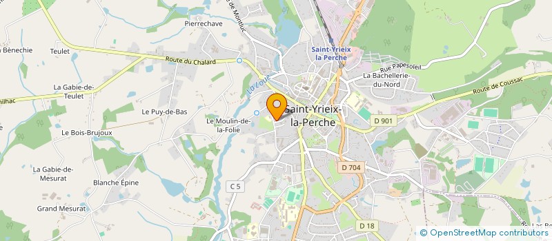 localisation de l'entreprise MONSIEUR OLIVIER TRICOIRE  SAINT-YRIEIX-LA-PERCHE