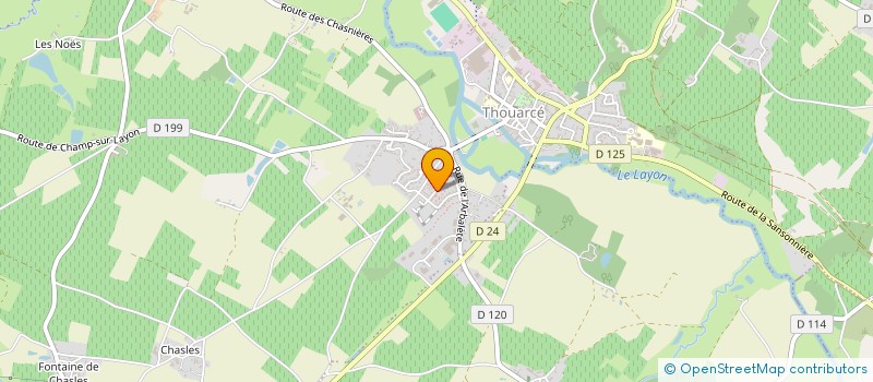 localisation de l'entreprise MONSIEUR OLIVIER TROMPETTE  BELLEVIGNE-EN-LAYON