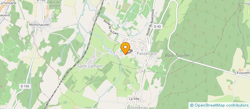 localisation de l'entreprise MONSIEUR OLIVIER TROSSAT à PASSENANS
