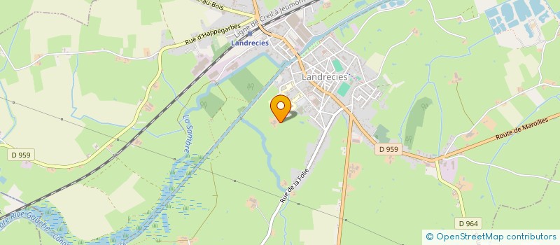 localisation de l'entreprise MONSIEUR OLIVIER TROTIN  LANDRECIES