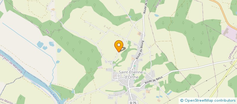 localisation de l'entreprise MONSIEUR OLIVIER TROUILLEUX  SAINT-ETIENNE-D'ORTHE