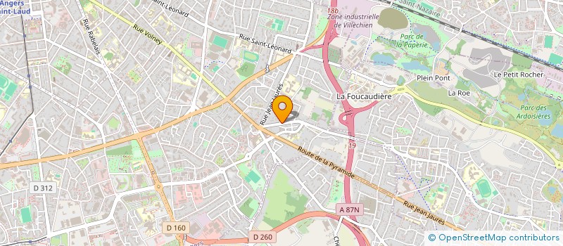 localisation de l'entreprise MONSIEUR OLIVIER TROUSSEAU à ANGERS