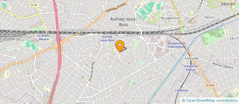 localisation de l'entreprise MONSIEUR OLIVIER TURLURE  AULNAY-SOUS-BOIS