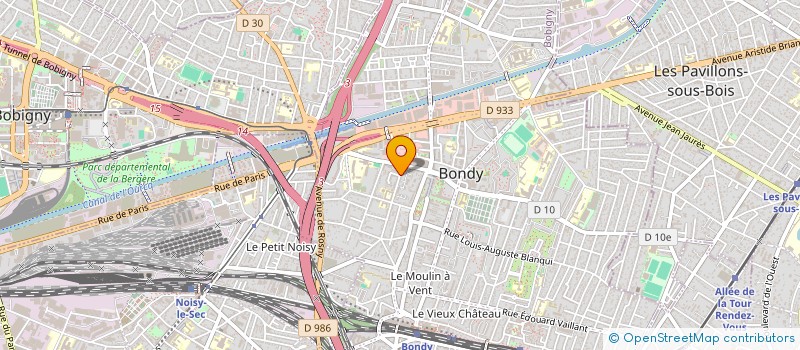 localisation de l'entreprise MONSIEUR OLIVIER USDIN à BONDY