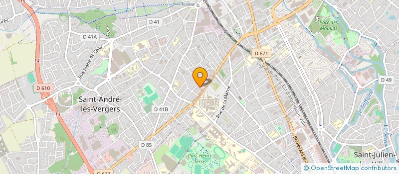 localisation de l'entreprise MONSIEUR OLIVIER USSE  SAINT-ANDRE-LES-VERGERS