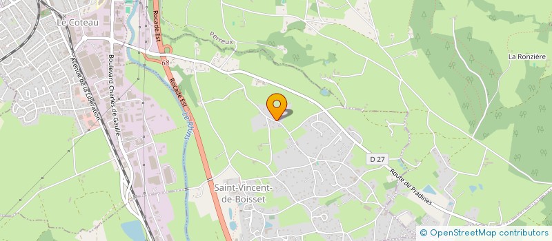 localisation de l'entreprise MONSIEUR OLIVIER VACHOT  SAINT-VINCENT-DE-BOISSET