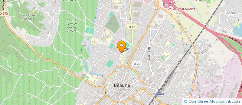 localisation de l'entreprise MONSIEUR OLIVIER VADROT à BEAUNE