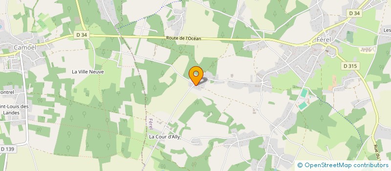 localisation de l'entreprise MONSIEUR OLIVIER VAILLAND à FEREL