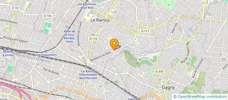 localisation de l'entreprise MONSIEUR OLIVIER VALENET à LE RAINCY