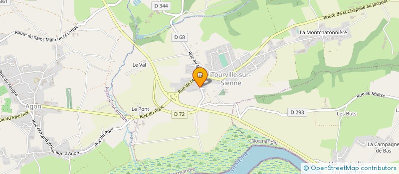 localisation de l'entreprise MONSIEUR OLIVIER VALETTE à TOURVILLE-SUR-SIENNE