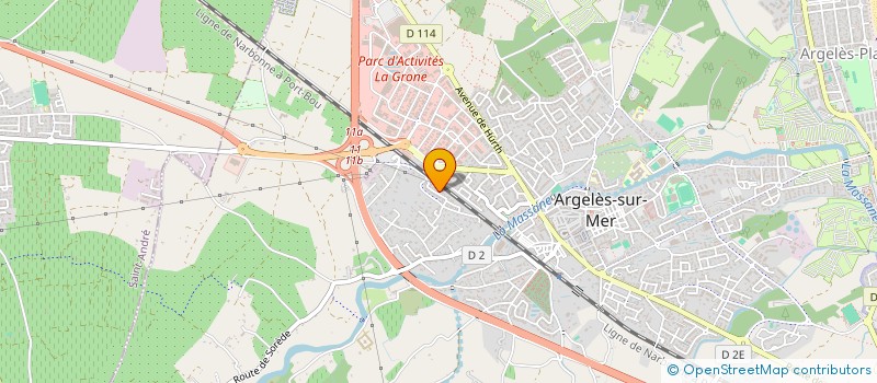 localisation de l'entreprise MONSIEUR OLIVIER VANDENBROUCKE  ARGELES-SUR-MER