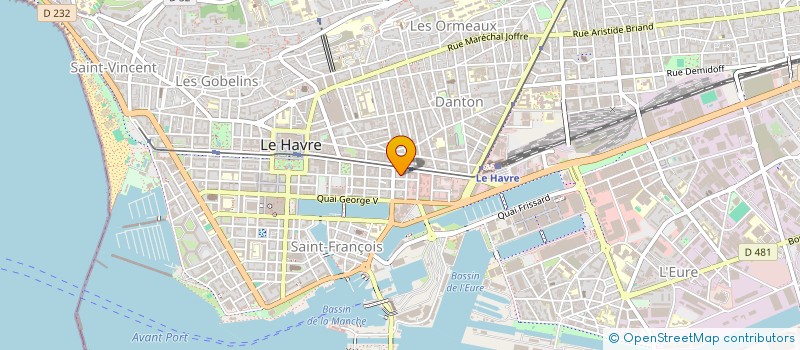 localisation de l'entreprise MONSIEUR OLIVIER VANHEE à LE HAVRE