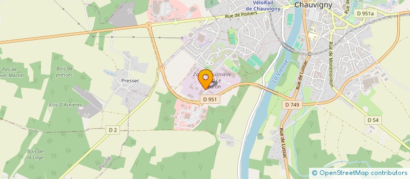 localisation de l'entreprise MONSIEUR OLIVIER VANHOUTTE  CHAUVIGNY